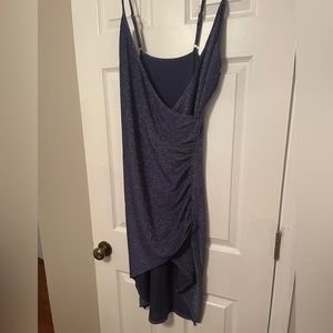 Shimmery Purple Wrap Dress